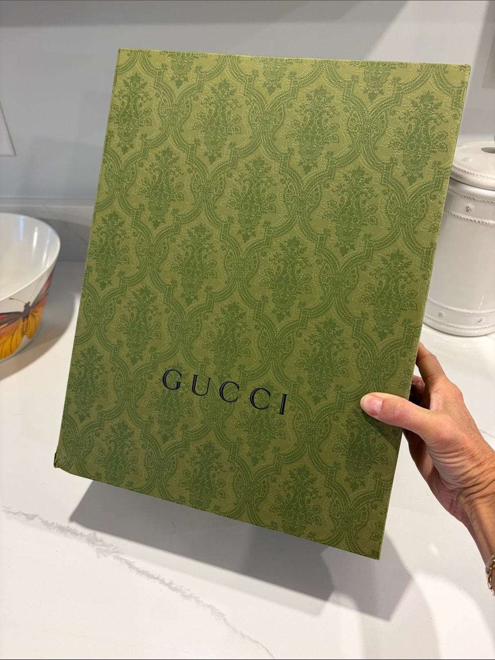 Gucci Olive Green Decorative Book-Style Storage